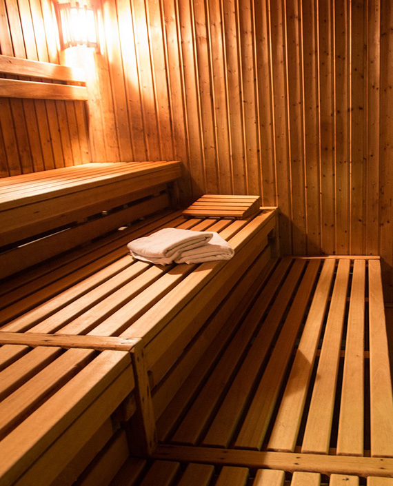 Sauna im Appartement im Lärchenhof